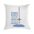 Strange Women Lying in Ponds Distributing Swords - Monty Python Soft Hidden Zipper Throw Pillow