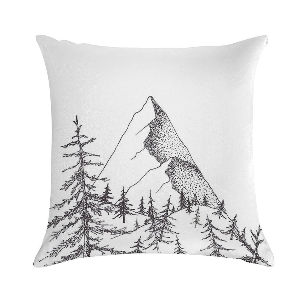 Lonely Mountain Soft Bedroom Essential Throw Pillow