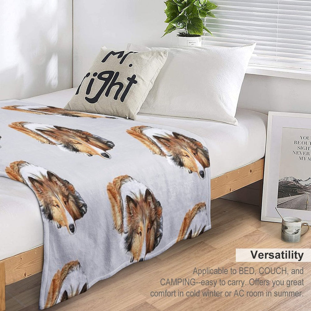 Rough Collie All-season Throw Blanket