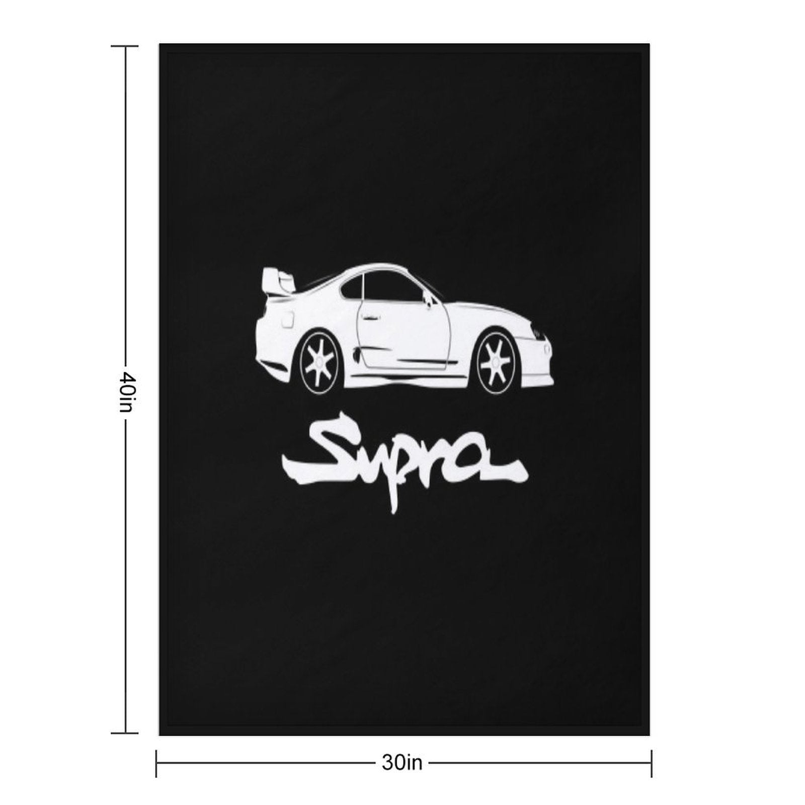 Toyota Supra Mark 4 Shrink-resistant Throw Blanket