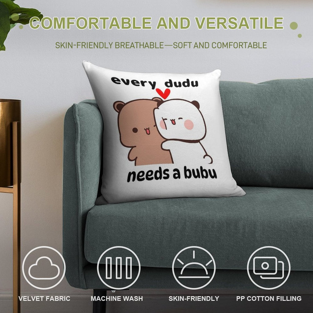 Every Dudu Needs A Bubu Soft Multiple Sizes Throw Pillow