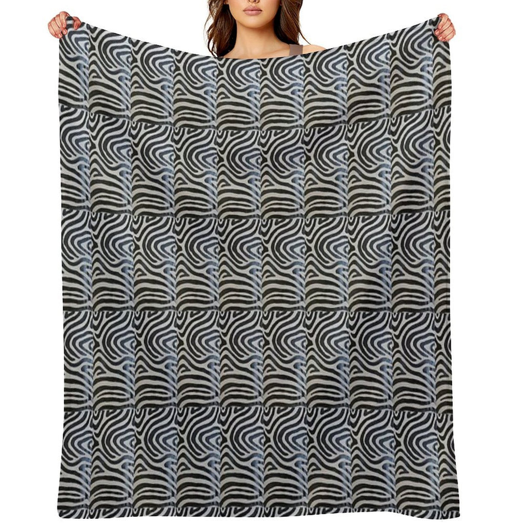 Unique Zebra Prints Plush Throw Blanket