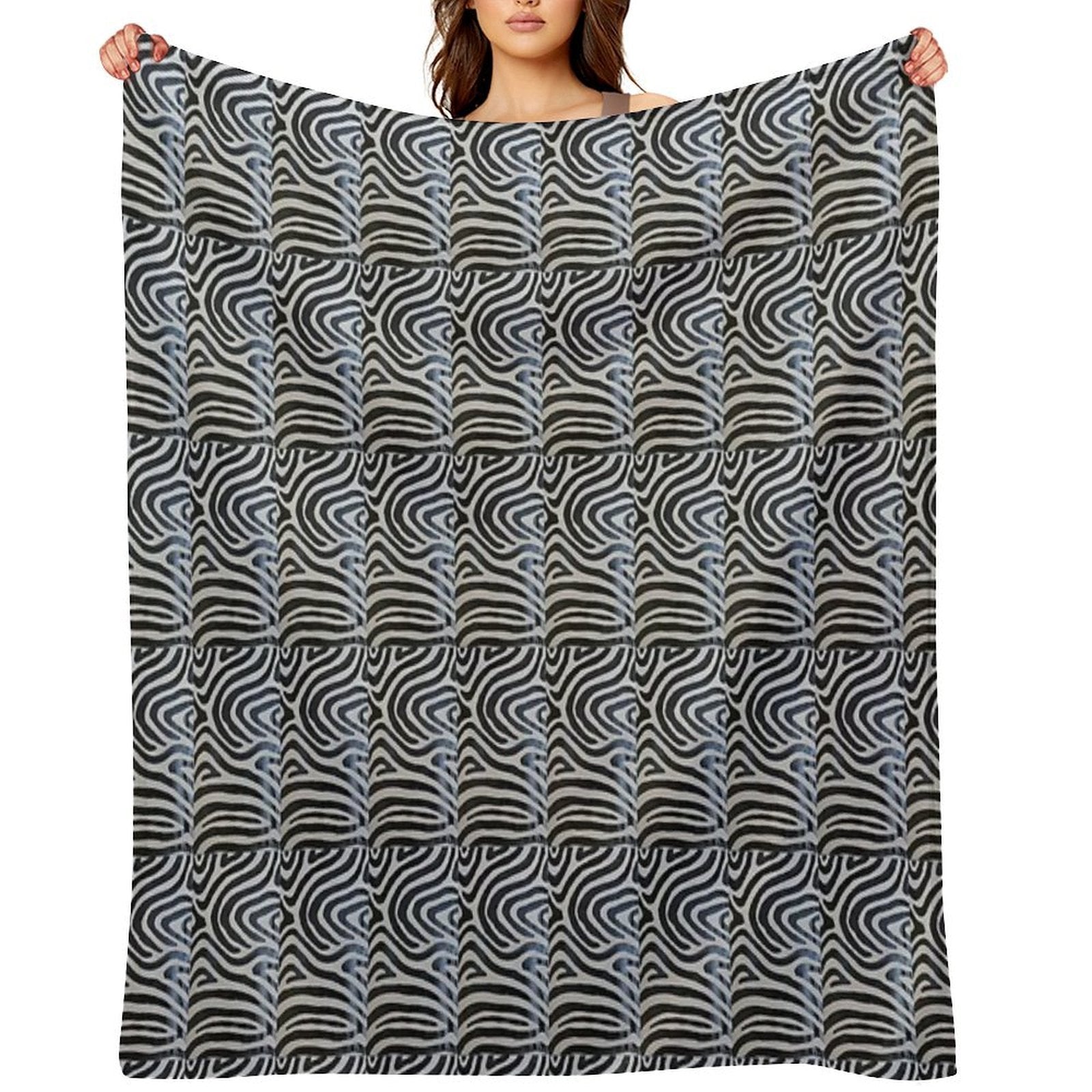 Unique Zebra Prints Plush Throw Blanket