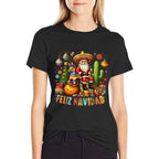 Feliz Navidad Mexican Funny Christmas Santa Festive Graphic  Classic T-Shirt