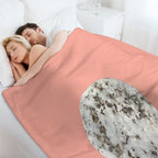 Minimalist Japandi Stone All-season Throw Blanket