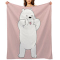 We Bare Bears - Ice Bear Shrink-resistant Throw Blanket