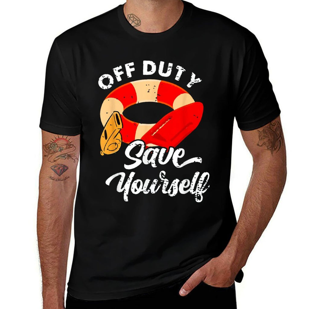 Lifeguards Off Duty Save Yourself  Relaxed-fit T-Shirt