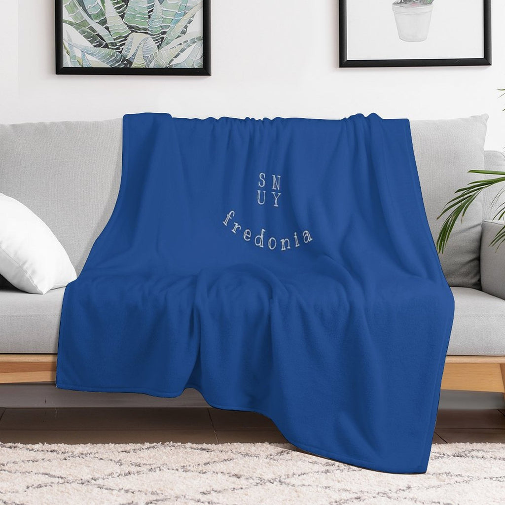 Suny Fredonia Smiley Wrinkle-free Throw Blanket