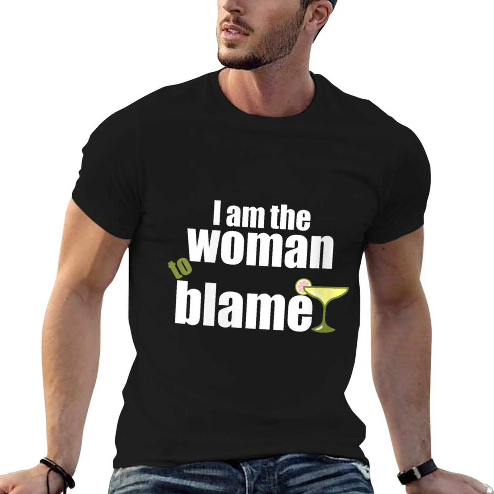 Womens Women I Am The Woman To Blame Comfortable T-Shirt