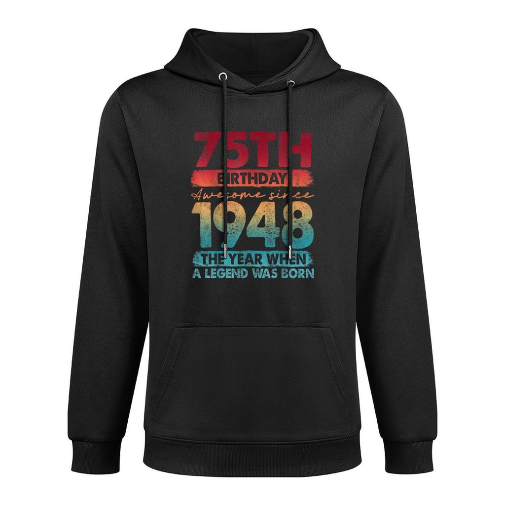 Vintage 1948 75 Year Old Gifts Limited Edition 75th Birthday Cotton-Polyester Blend Hoodie