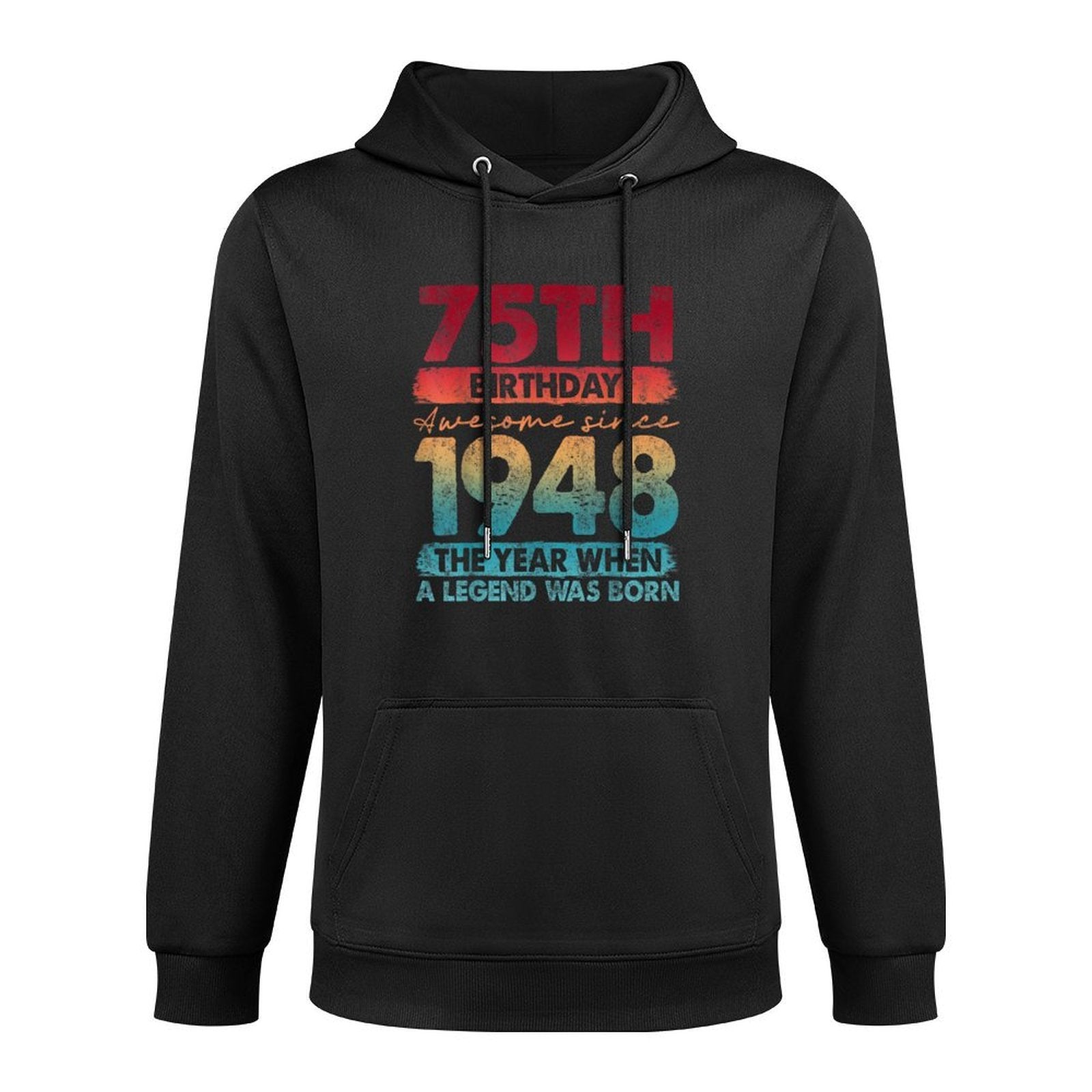 Vintage 1948 75 Year Old Gifts Limited Edition 75th Birthday Cotton-Polyester Blend Hoodie