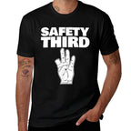 Safety Third Funny Missing Finger Safety Third  Durable T-Shirt