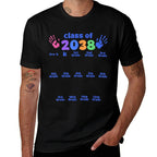 Funny Class of 2038 Grow With Me Handprint Pre-k 12th Grade  Eco-friendly Material T-Shirt