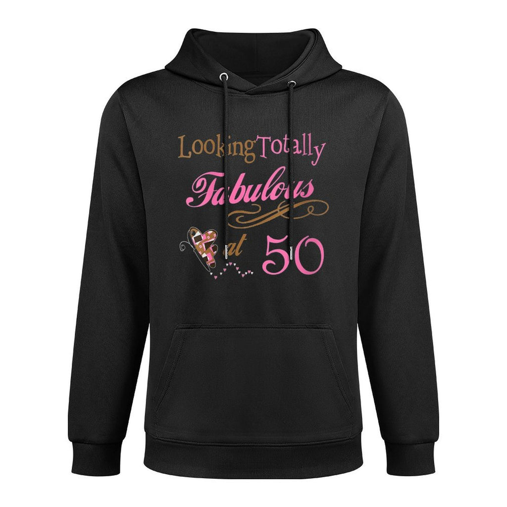 Womens Fabulous 50th Birthday Party - Cute Happy 50th Birthday Shape Retention Hoodie