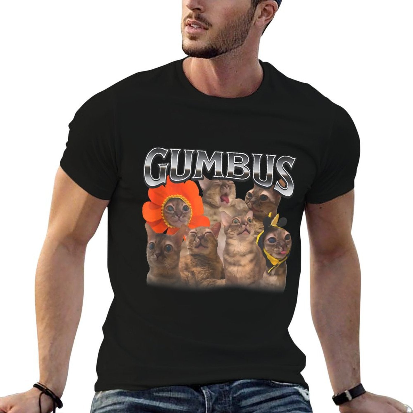 Funny Cat Meme GUMBUS Cat Meme Cat Lover Cat Mom Womens Mens  Versatile T-Shirt