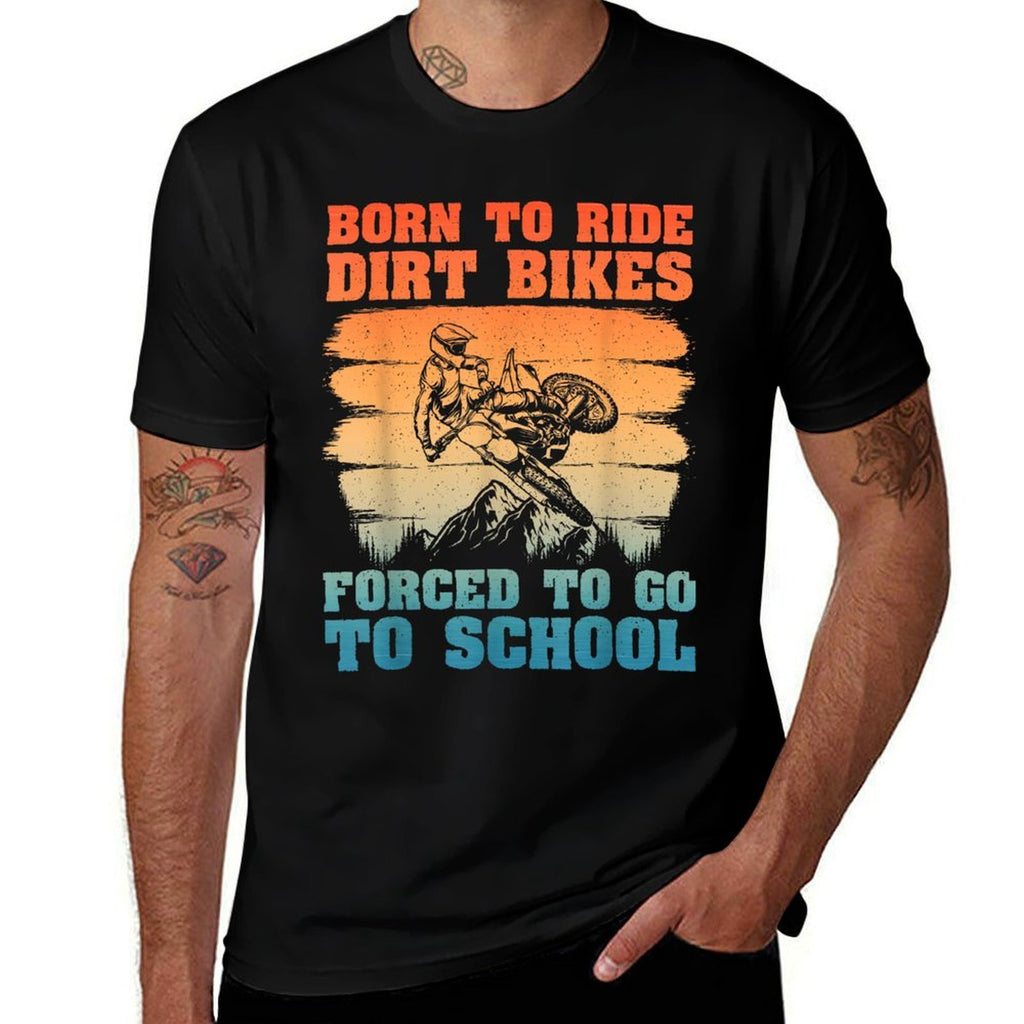 Funny Dirt Bike Art For Boys Girls Motocross Dirt Bike Rider  Breathable T-Shirt
