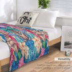 Koi Pond Shrink-resistant Throw Blanket