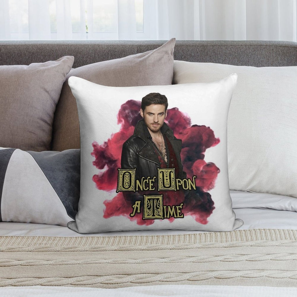 Once Upon A Time Captain Hook (Killian Jones) in Smoke Soft Anti-Pilling Throw Pillow