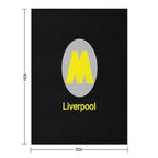 Liverpool Station Plush Throw Blanket