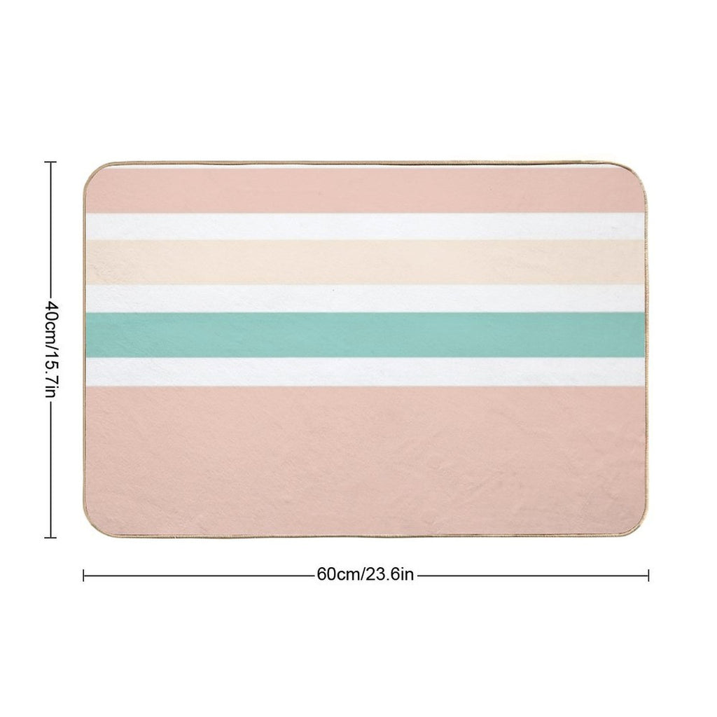 Sunlight in The Beach Stripes  Multi-Purpose Bath Mat