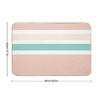 Sunlight in The Beach Stripes  Multi-Purpose Bath Mat