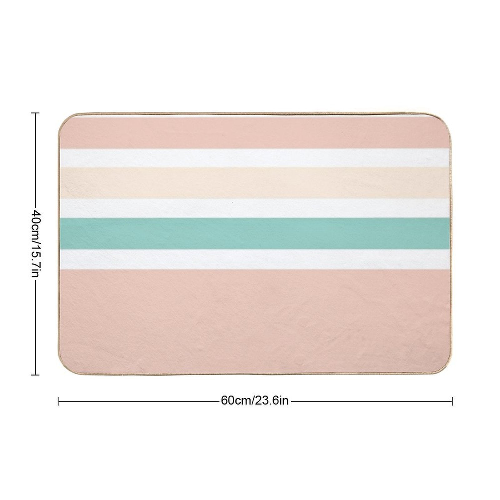 Sunlight in The Beach Stripes  Multi-Purpose Bath Mat