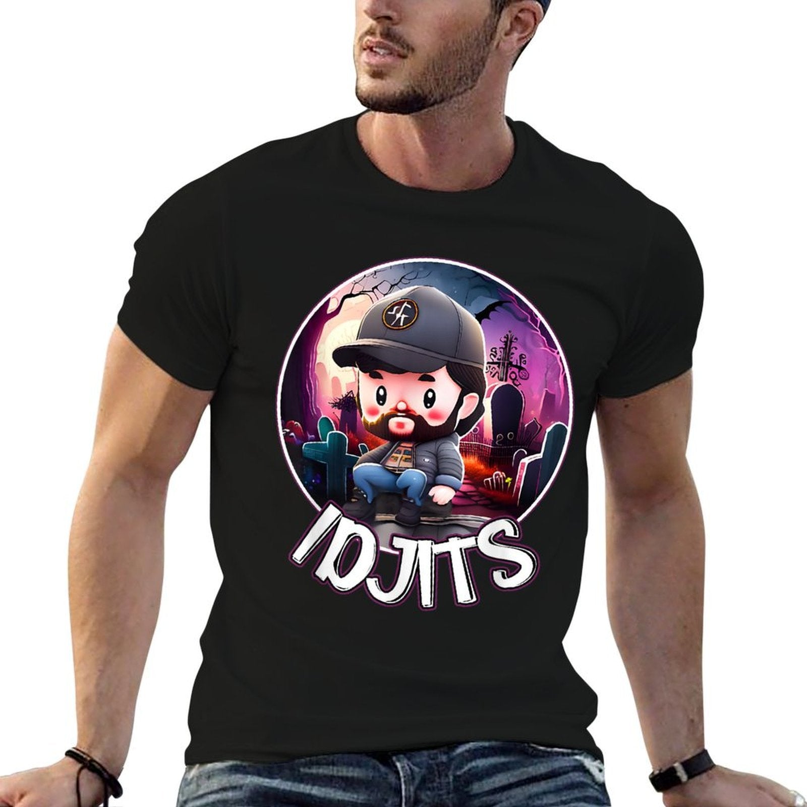Idjits Cute Funny Bobby SPN Reference  Slim-fit Cut T-Shirt