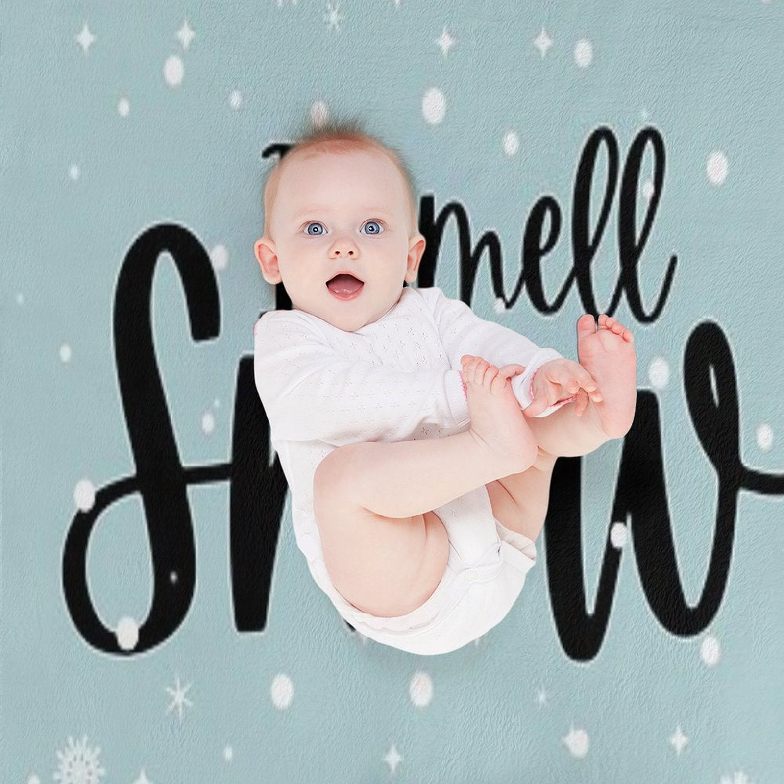 I Smell Snow Wrinkle-free Throw Blanket