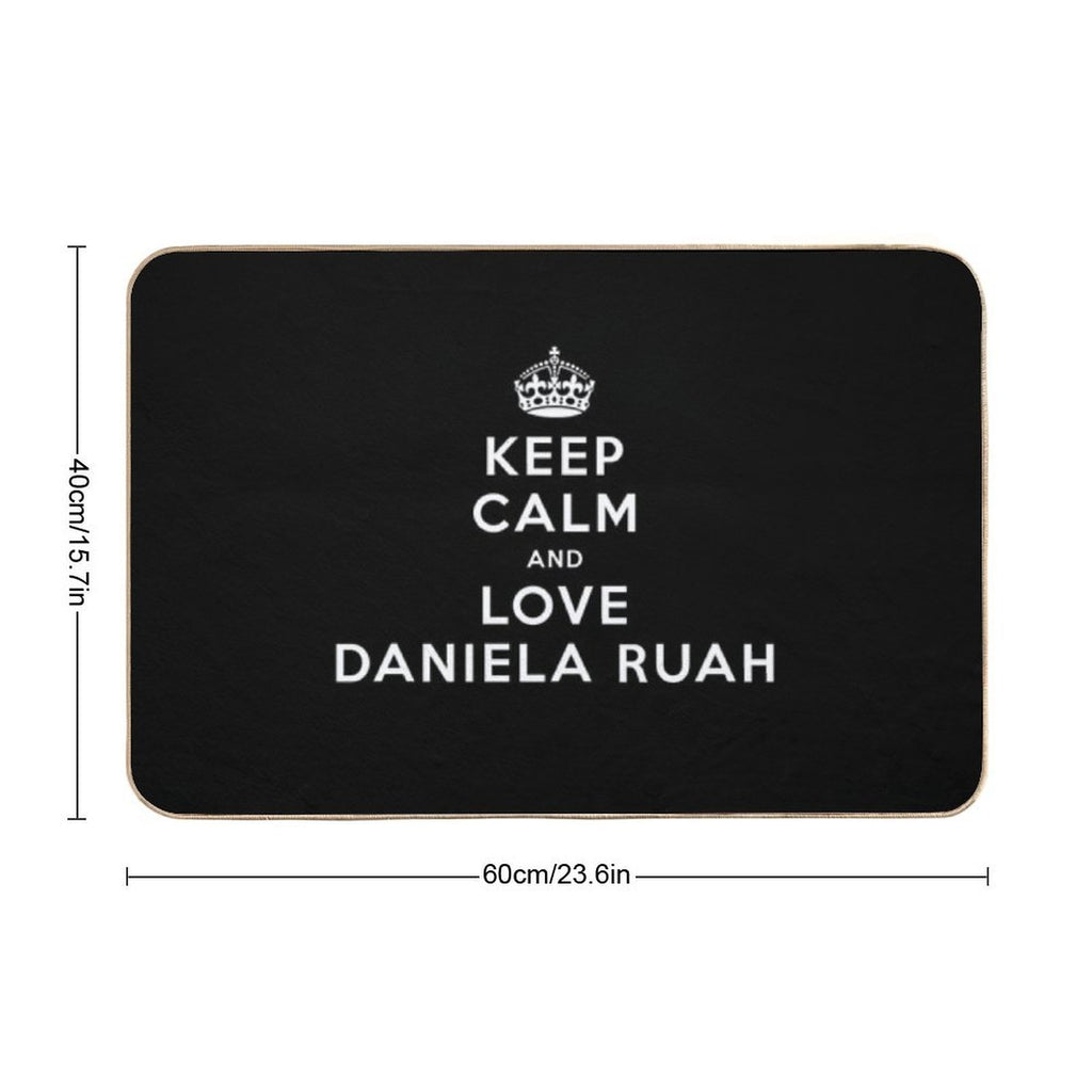 Love Daniela Ruah  Non-Slip Bath Mat