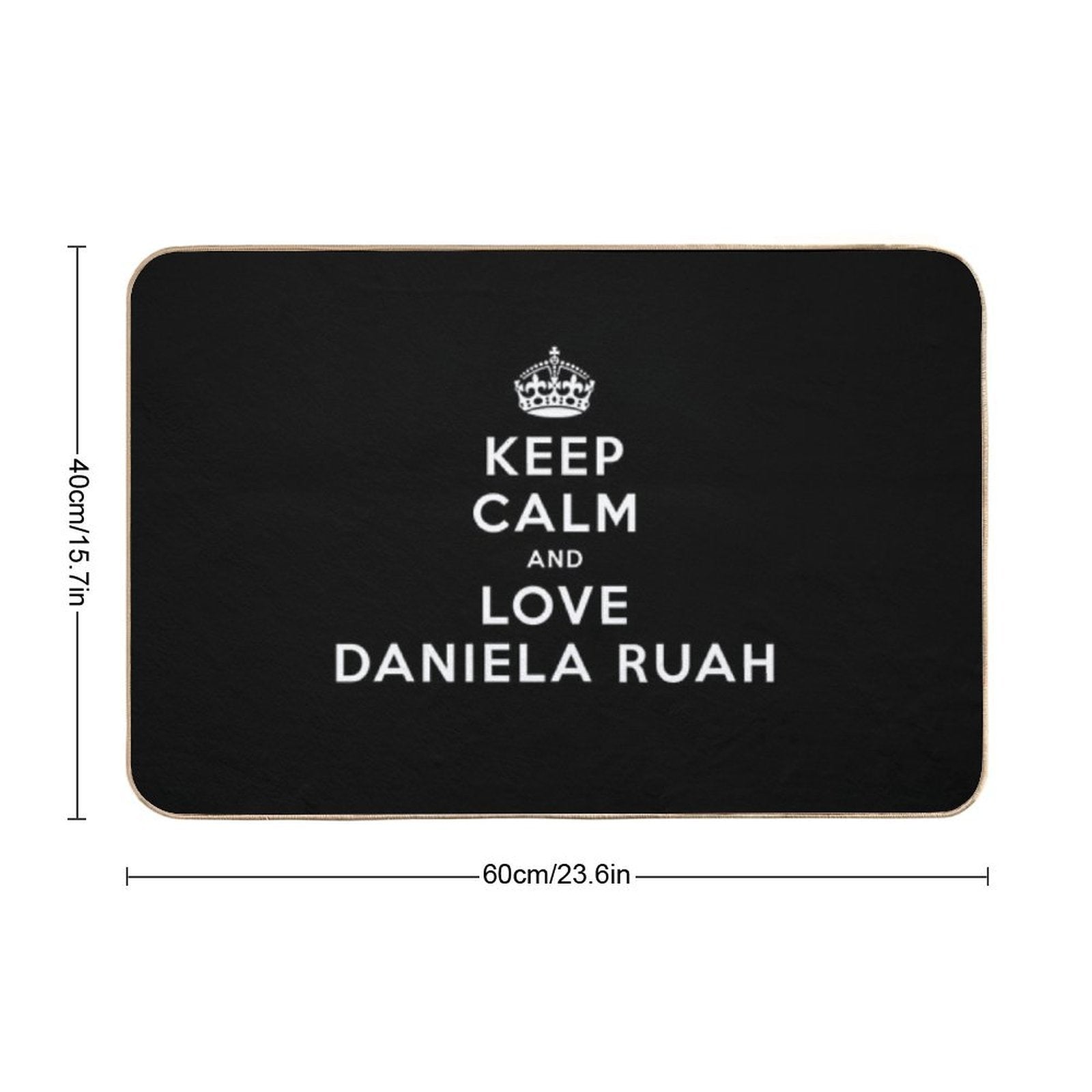 Love Daniela Ruah  Non-Slip Bath Mat