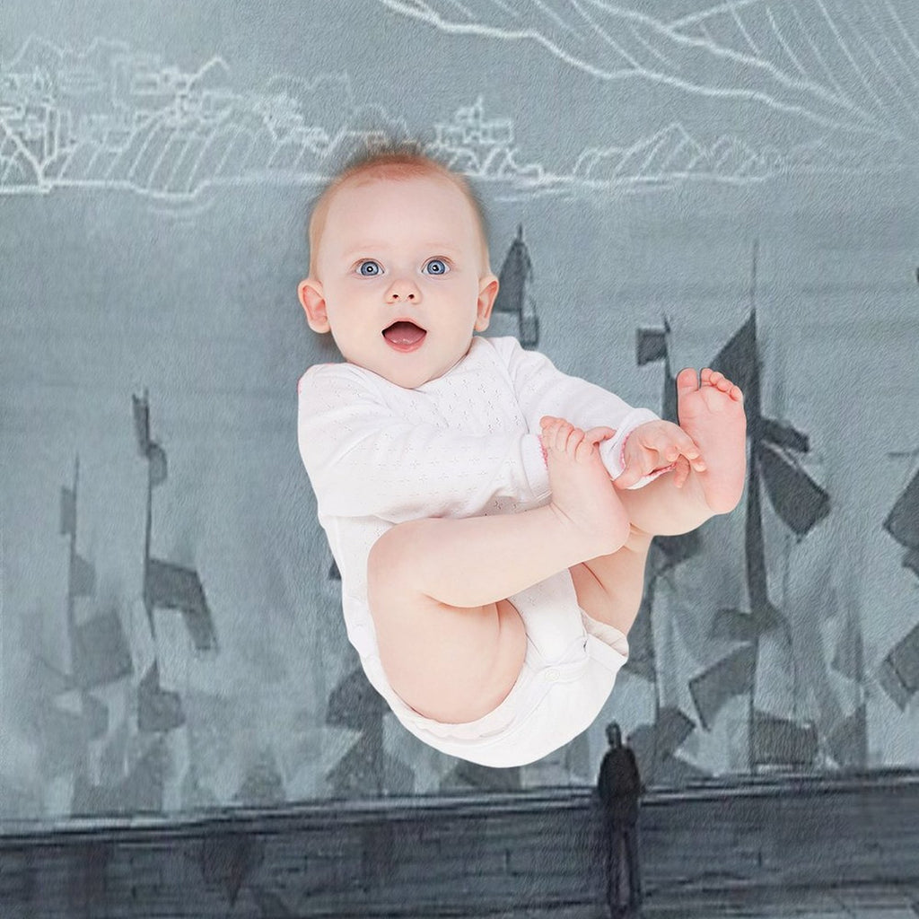 Toluca Lake - Silent Hill Fanart - Art by Eliott Sontot Eco-conscious Throw Blanket