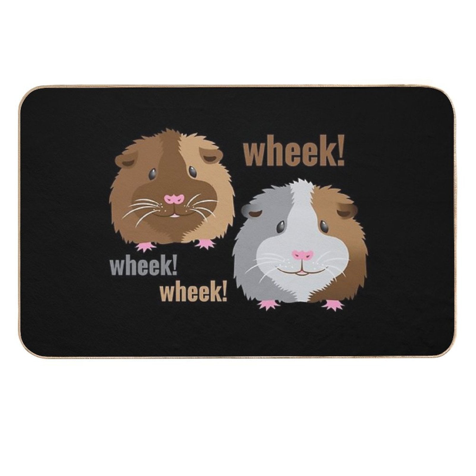 Wheek! Wheek! Guinea Pigs  Absorbent Bath Mat