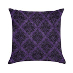 Gothic Damask Purple Soft Anti-Pilling Throw Pillow