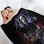 Scream Horror Movie Artwork Poster Premium Throw Blanket