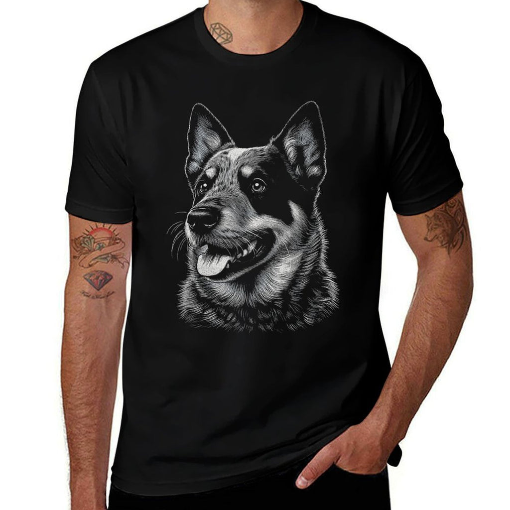 Australian Cattle Dog Blue Heeler Art For Women And Men  Graphic-printed T-Shirt