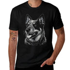 Australian Cattle Dog Blue Heeler Art For Women And Men  Graphic-printed T-Shirt