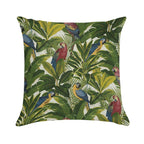 Jungle Parrot Pattern Soft Skin-Friendly Throw Pillow
