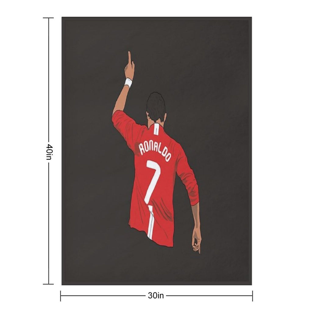 Cristiano Ronaldo MUFC Durable Throw Blanket