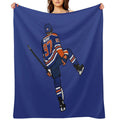 Connor McDavid Celebration Velvety-soft Throw Blanket