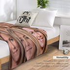 Jennifer Aniston Collage Machine-washable Throw Blanket