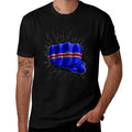Cape Verde Cape Verdean Fist Gift  Polyester Blend T-Shirt