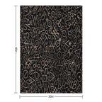 Alchemy Symbols And Astrological Symbols Pattern #2 Versatility Throw Blanket