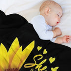 Sunflower Christian Bible Verse Proverbs 31 Travel-friendly Throw Blanket