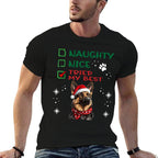 German Shepherd Christmas Dog Breed Designs Cute German Shepherd Dog Christmas Naughty Nice Tried My  Odor-resistant T-Shirt