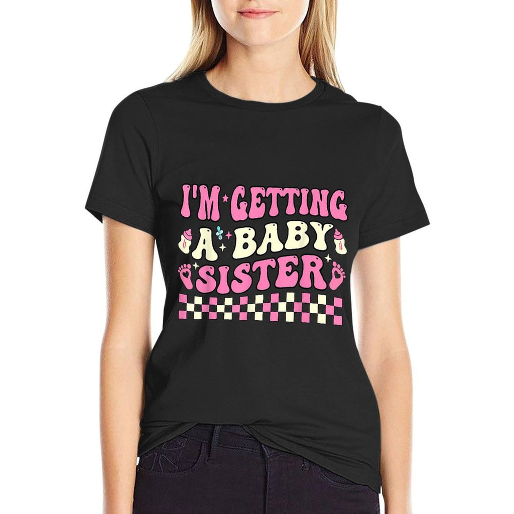 Pregnancy Announcement Toddler Im Getting A Baby Sister  Summer-ready Fabric T-Shirt