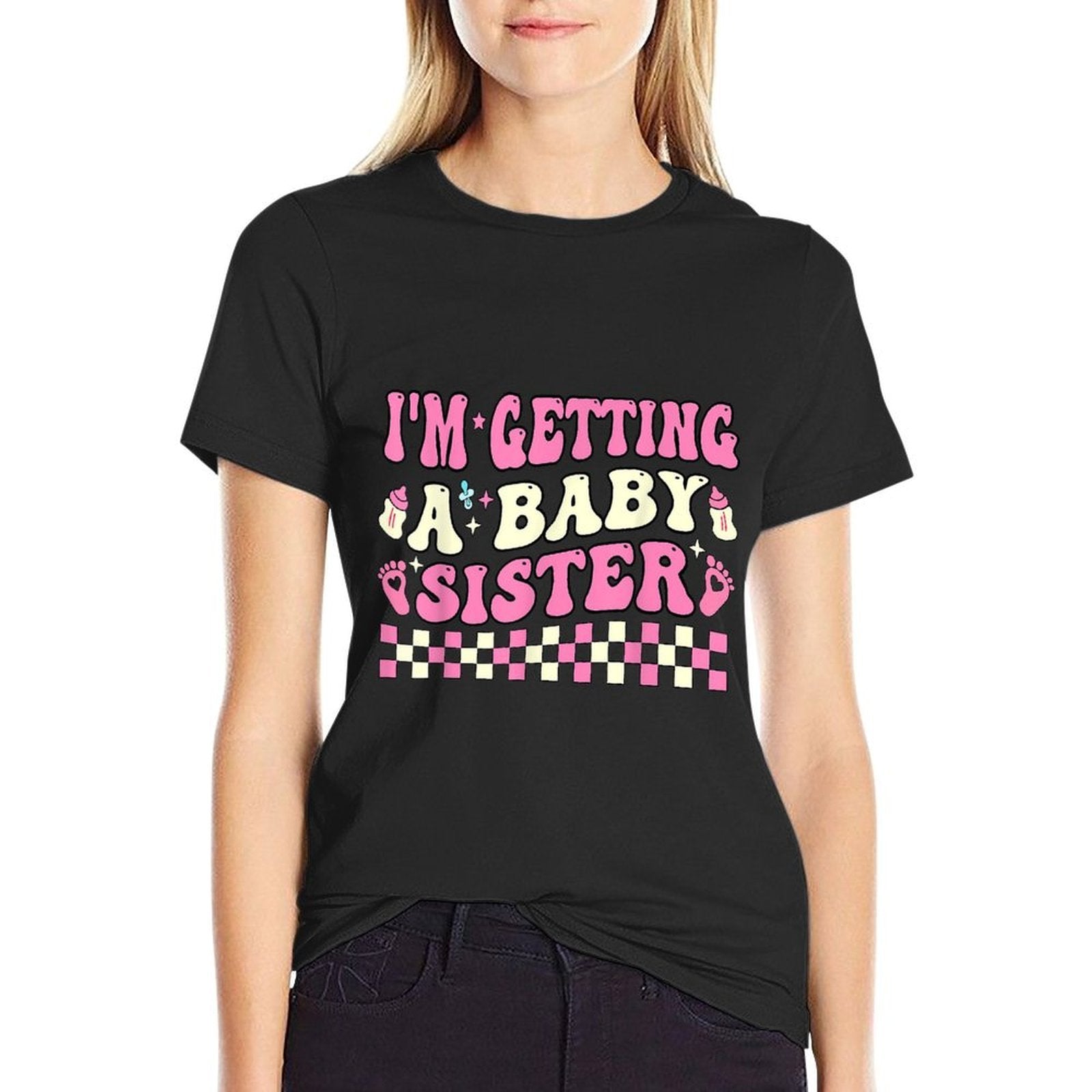 Pregnancy Announcement Toddler Im Getting A Baby Sister  Summer-ready Fabric T-Shirt