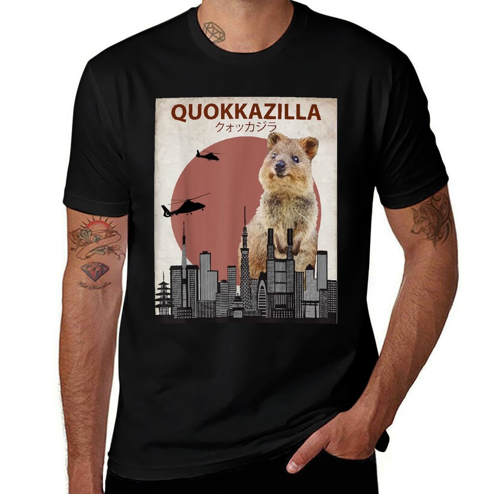 Funny Quokka  Giant Australia Monster  Easy-care T-Shirt