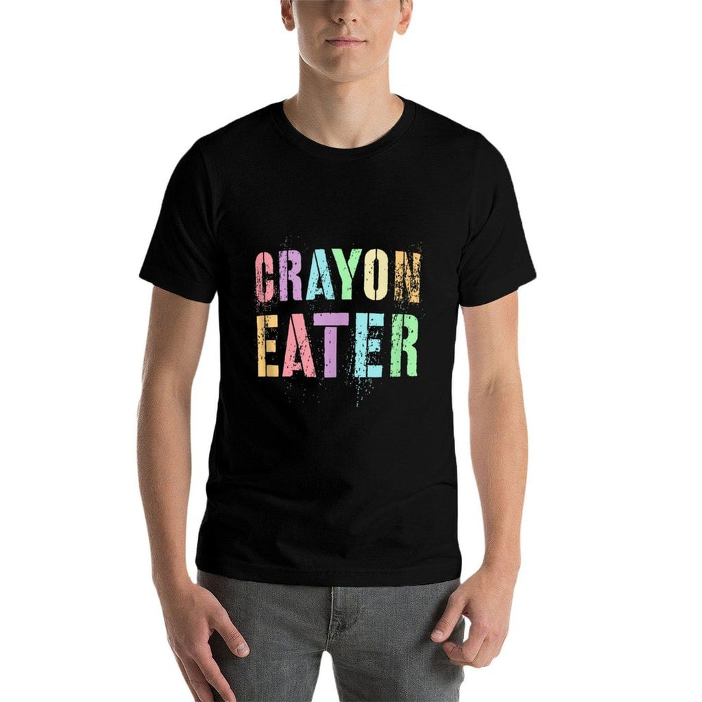 Funny CRAYON EATER I Eat Crayons US Military Veteran Officer  Odor-resistant T-Shirt