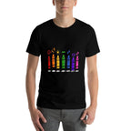 Colorful Color Crayon Attitudes Emotions of The Rainbow  Moisture-wicking T-Shirt