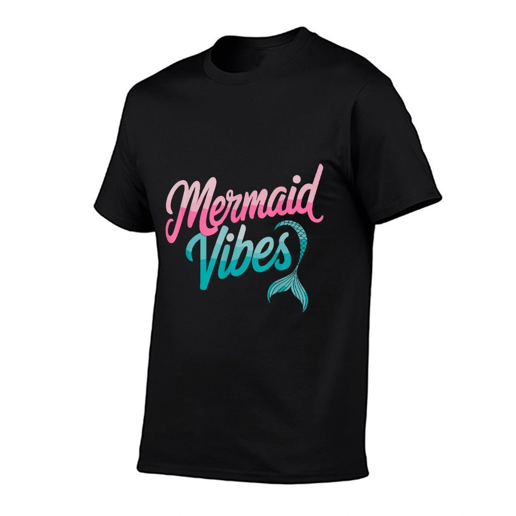 Mermaid Vibes Birthday Party Mermaid Squad  Polyester Blend T-Shirt